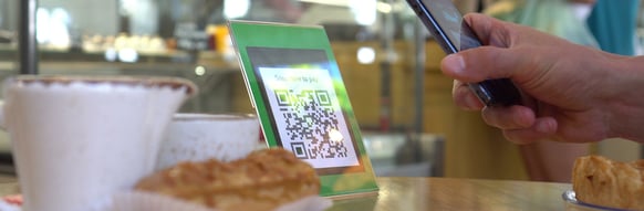 QR code scan restaurant payment