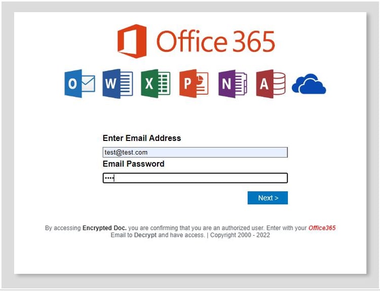 First American and United Wholesale fake O365 page