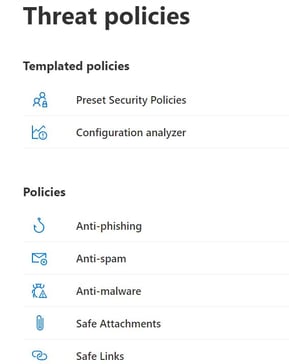 Microsoft Defender portal: anti-phishing policies