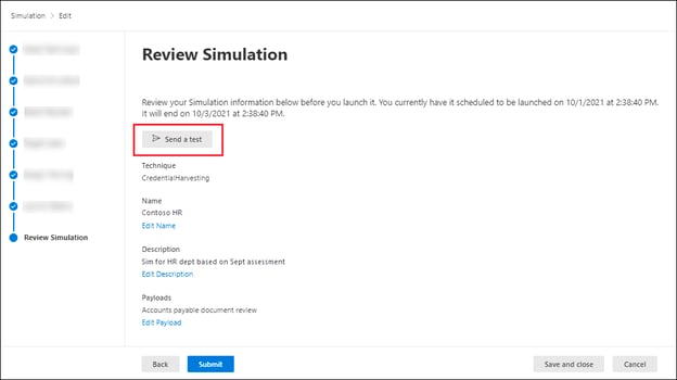 M365 phishing simulation: reviewing a completed simulation