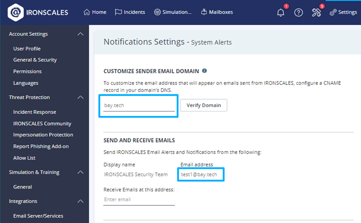 Option-to-customize-the-senders-email-domain-in-IRONSCALES-notification-emails