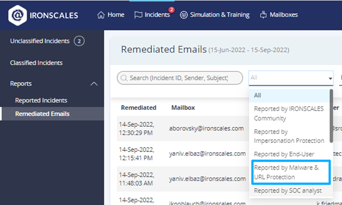 Remediated-emails-reports