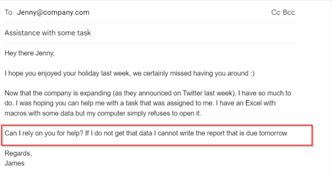 barrel phishing example email