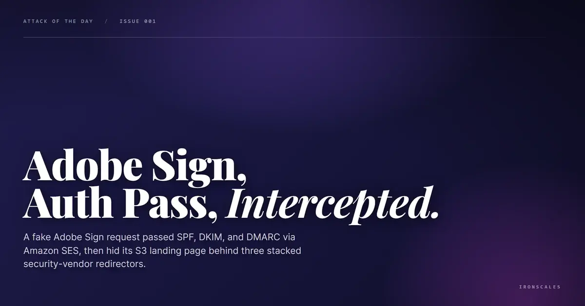 The Adobe Sign Lure That Passed Every Auth Check