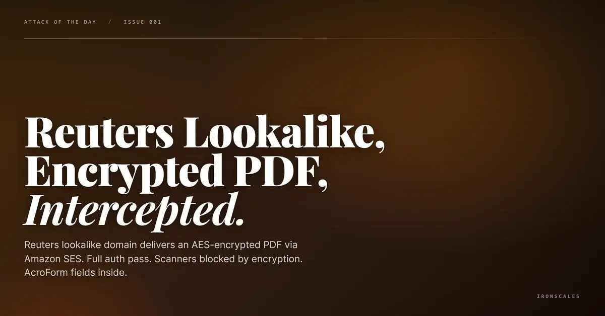 The Encrypted PDF From a Reuters Lookalike Domain, Sent Through Amazon SES