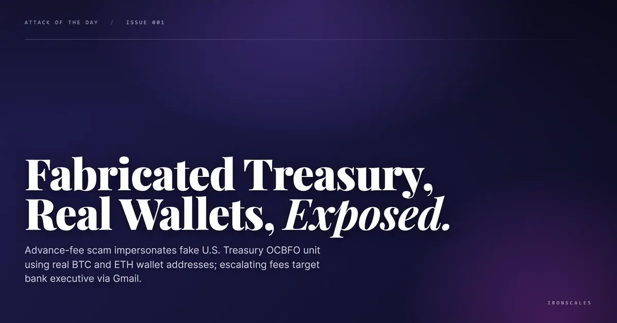 Fabricated Treasury Office, Real Crypto Wallets: Inside a Multi-Fee Bitcoin and Ethereum Advance-Fee Scam
