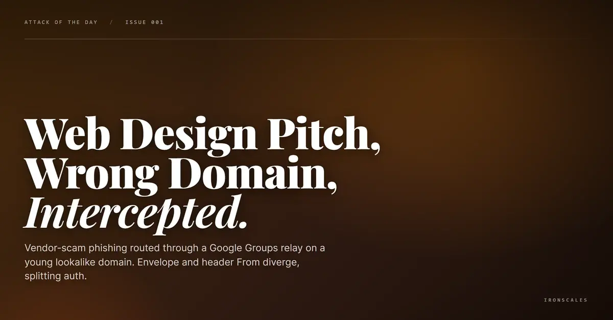 The Web Design Pitch That Routed Through a Mailing List Nobody Subscribed To