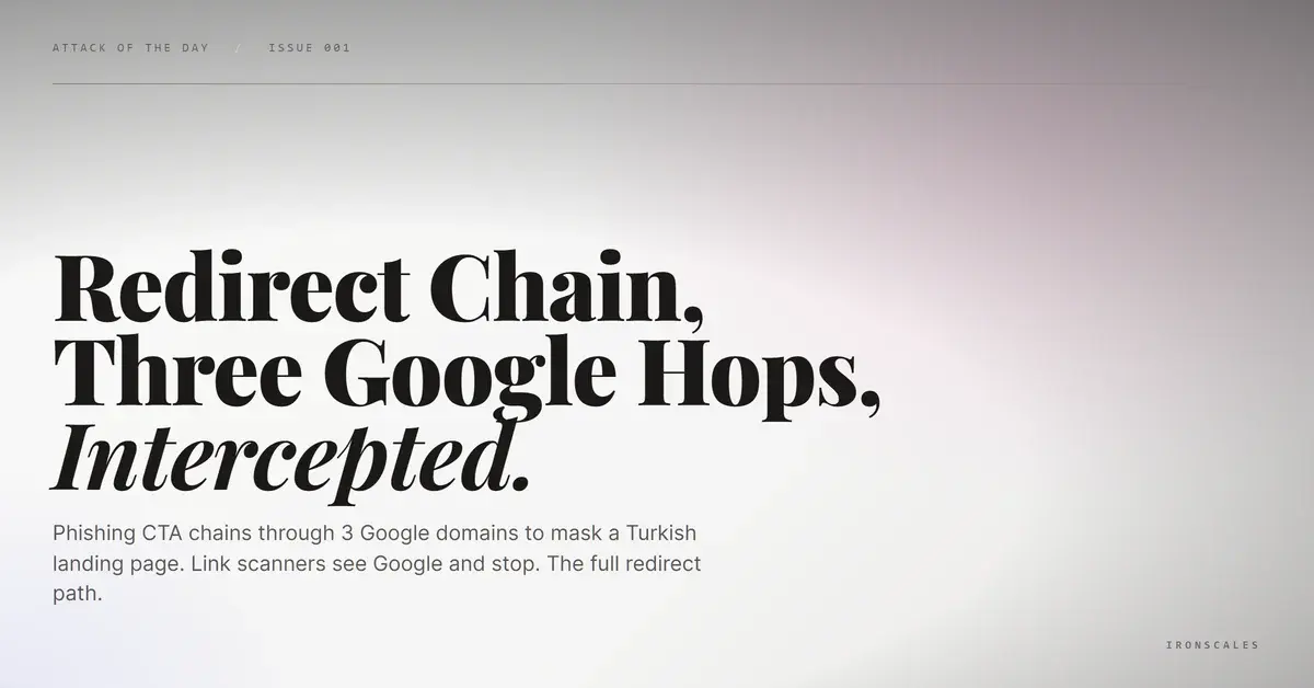 Three Google Domains, One Redirect Chain, and a Turkish Landing Page