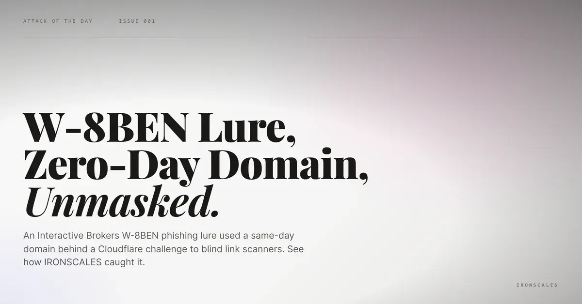 Interactive Brokers W-8BEN Lure Hid Behind a 0-Day Domain