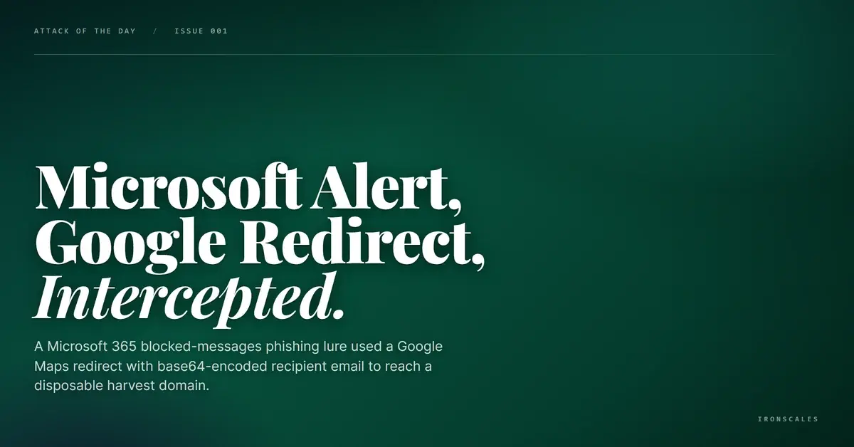 The Blocked-Messages Alert That Routed Through Google and Knew Your Email Address Before You Clicked