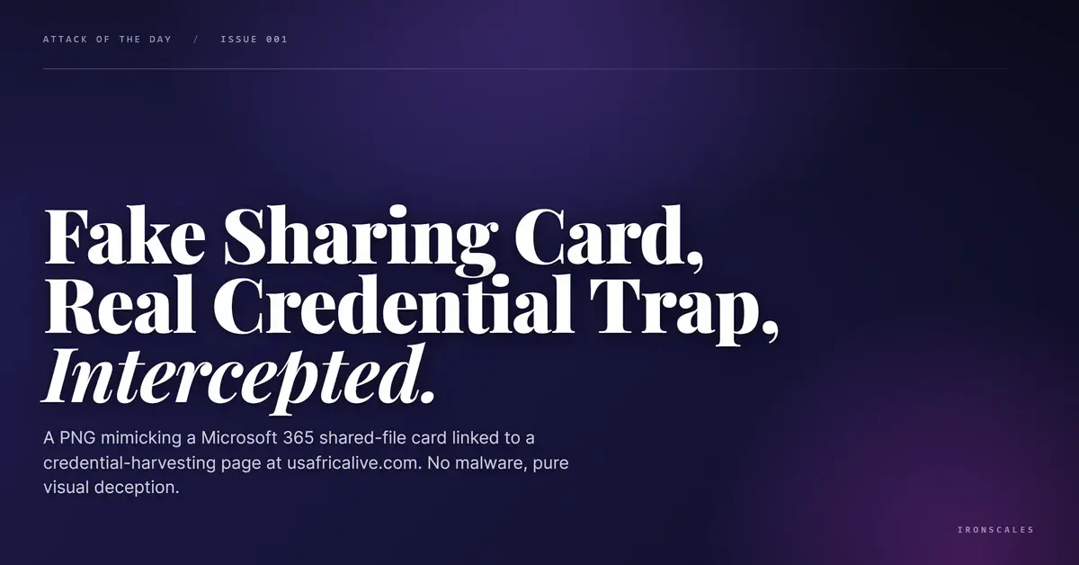 The Shared File Card That Was Actually a PNG: Image-Based Microsoft 365 Credential Harvesting
