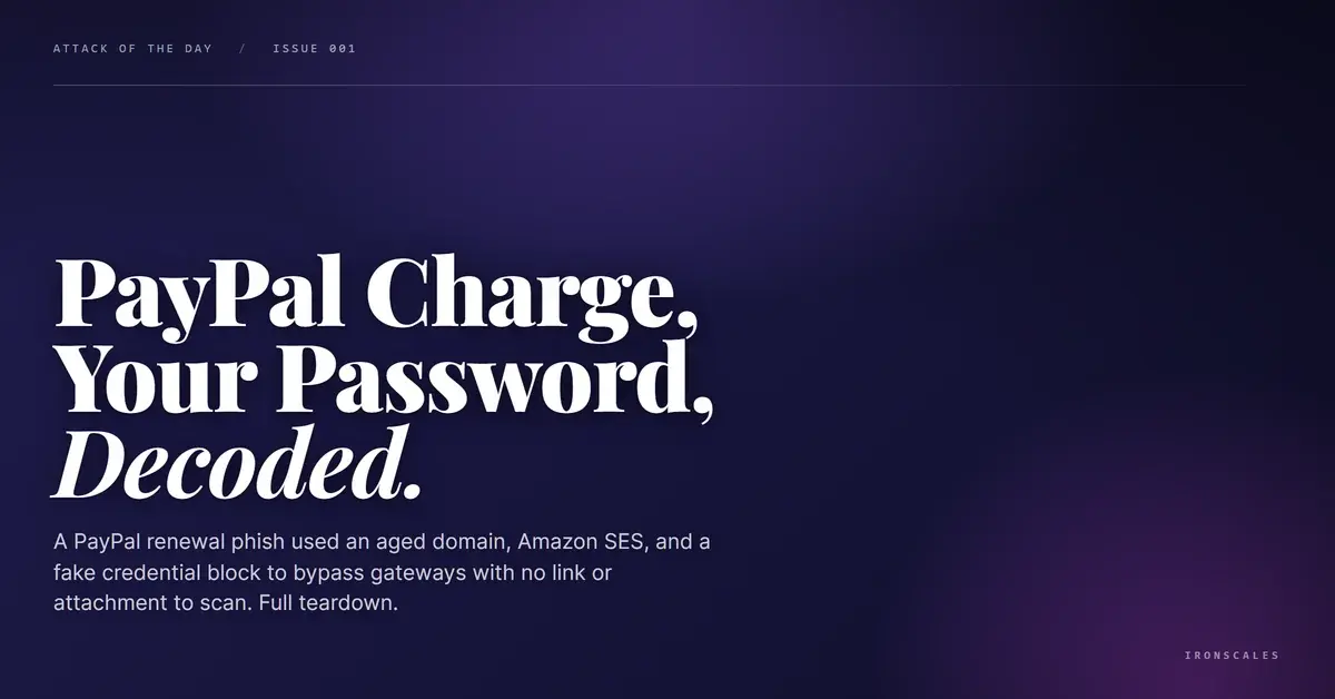 The PayPal Scam That Emailed You Your Own Password