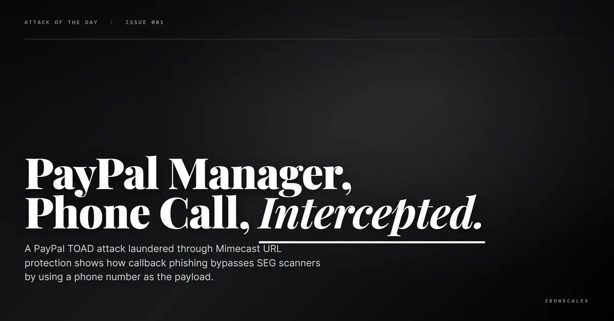 The PayPal Email That Wanted a Phone Call, Not a Click