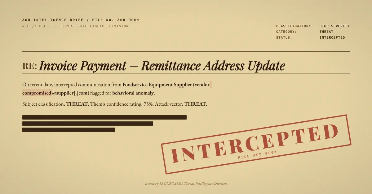Vendor Account Takeover: An Invoice That Passed Every Check
