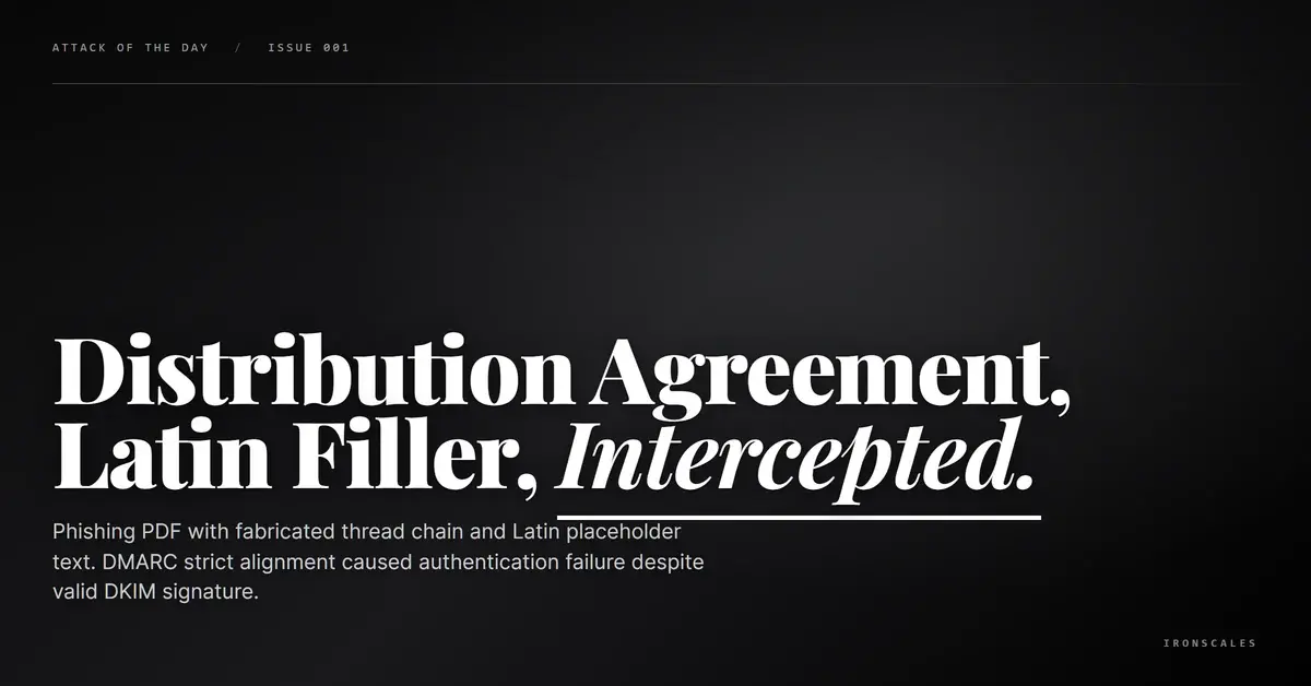 The Distribution Agreement That Arrived with a Thread Full of Latin