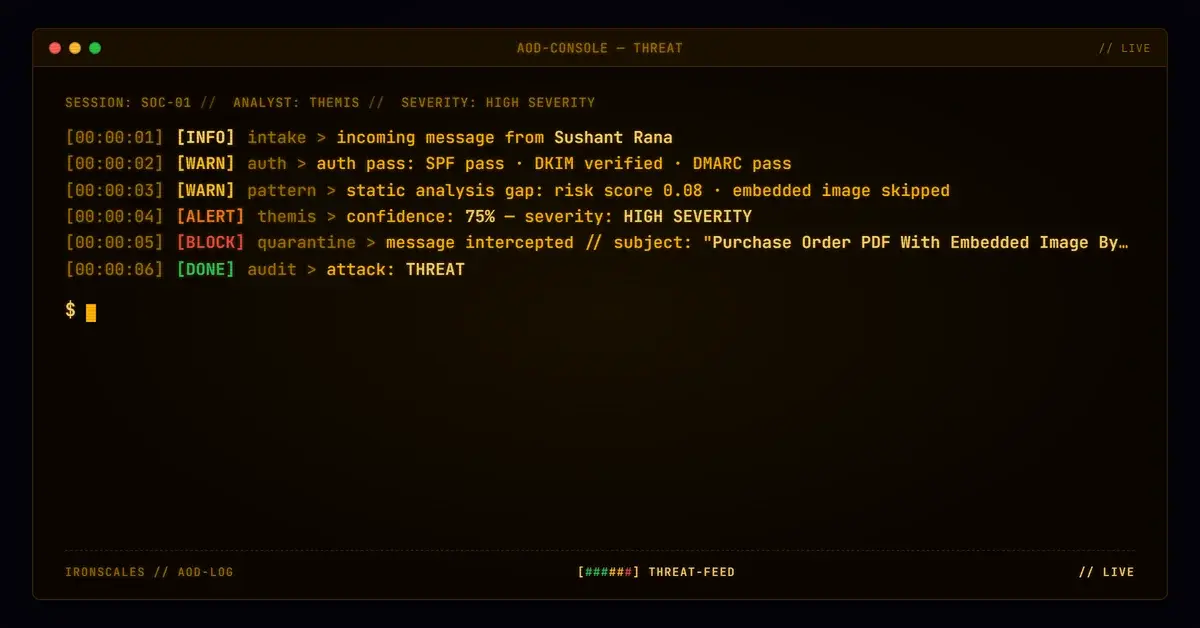 Purchase Order PDF With Embedded Image Bypasses Static Analysis From Authenticated Sender