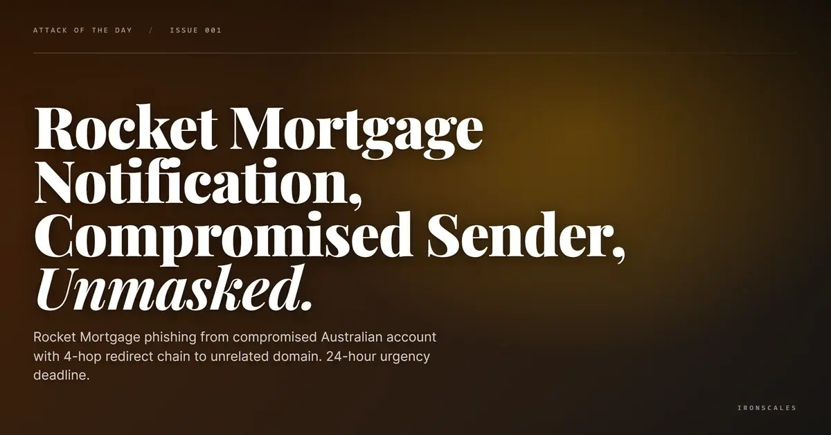 The Rocket Mortgage Notification That Passed DKIM but Led to a Domain With No Mortgage Business