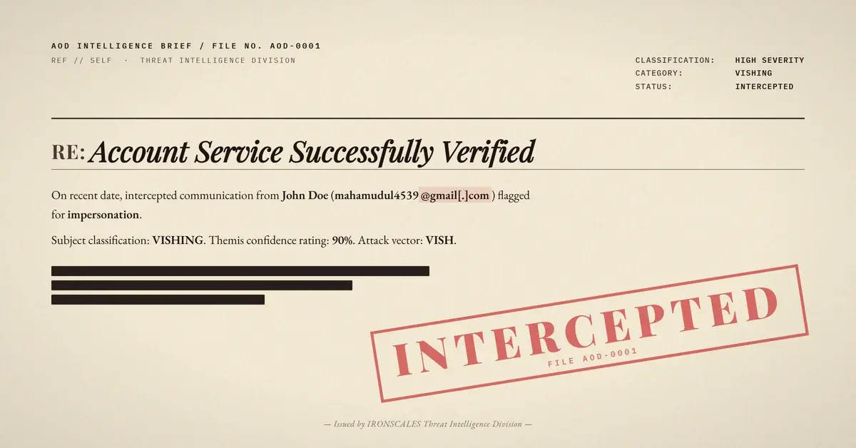 McAfee Renewal Scam Sent Under the Victim's Own Name