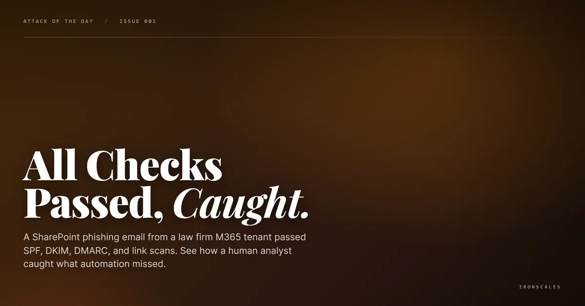 Every Automated Check Passed. A Human Analyst Caught It Anyway.