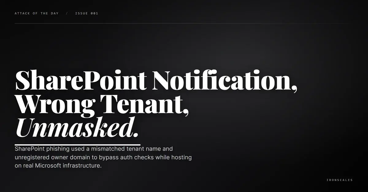The SharePoint Notification That Came From a Tenant Nobody Owns