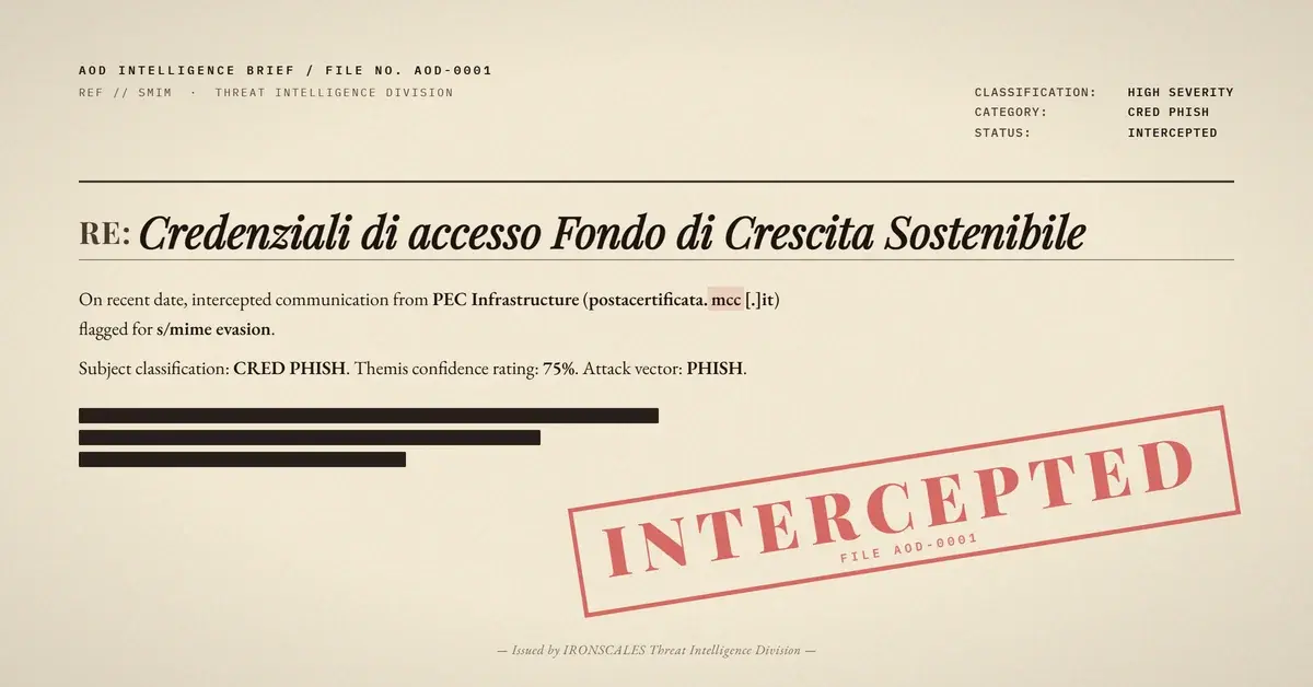 The Italian Certified Email That Wrapped Its Payload in S/MIME