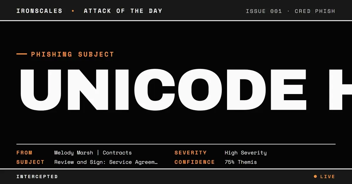 The Contract Email That Wasn't Spelled the Way You Think: Unicode Homoglyphs, a QR Code, and a Marketing Gateway
